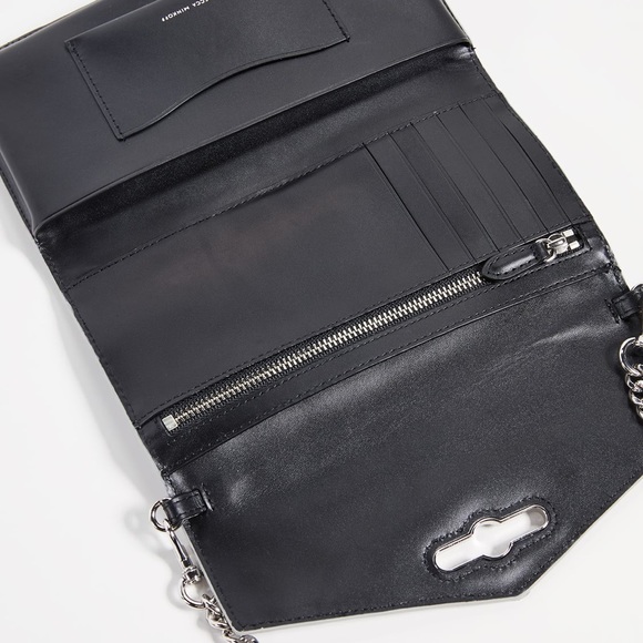 New Rebecca Minkoff Jean Wallet on chain Grapefruit - Picture 6 of 10